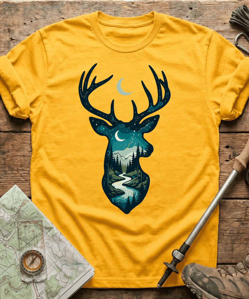 Moonlight River Stag Silhouette T-Shirt