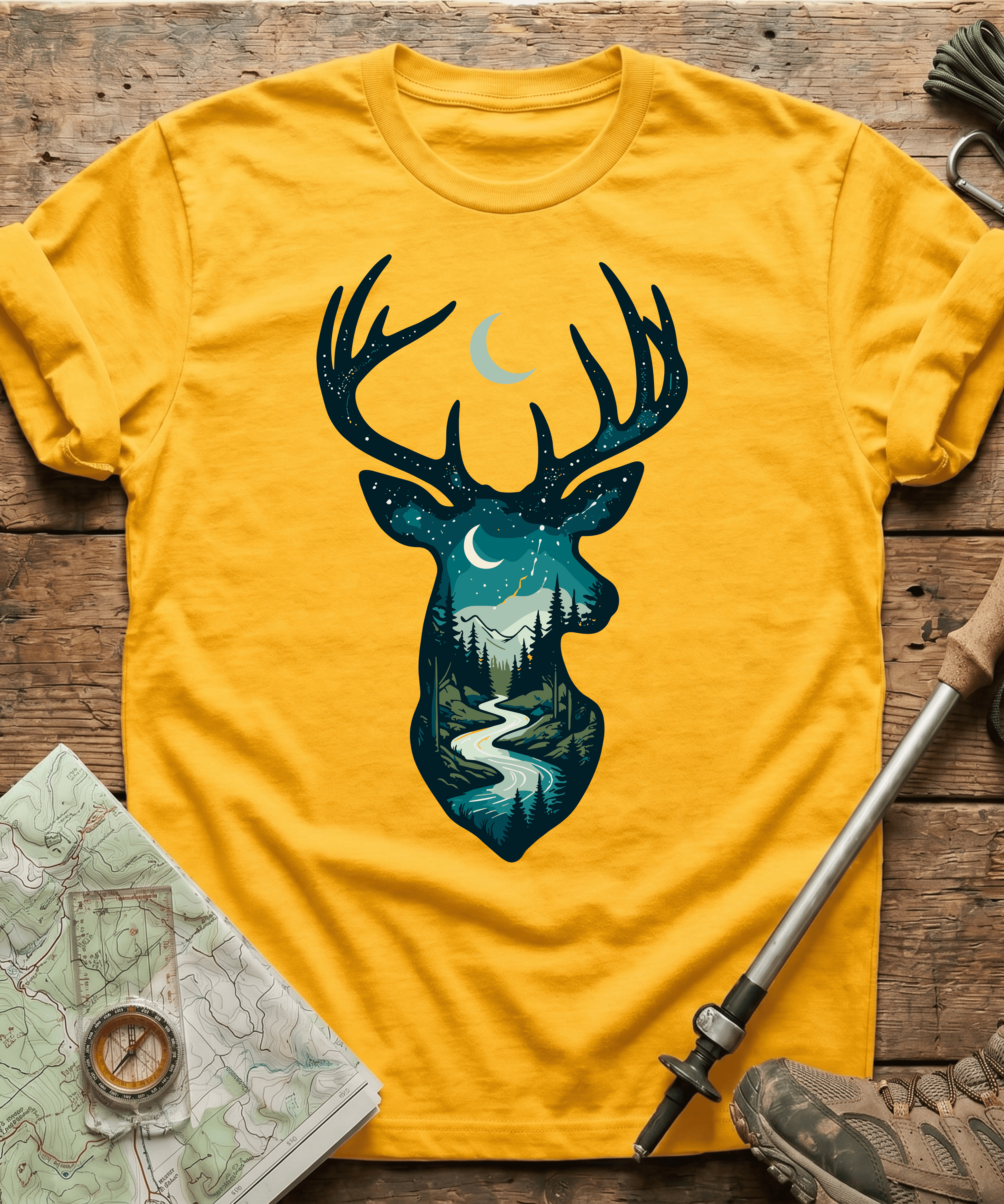 Moonlight River Stag Silhouette T-Shirt