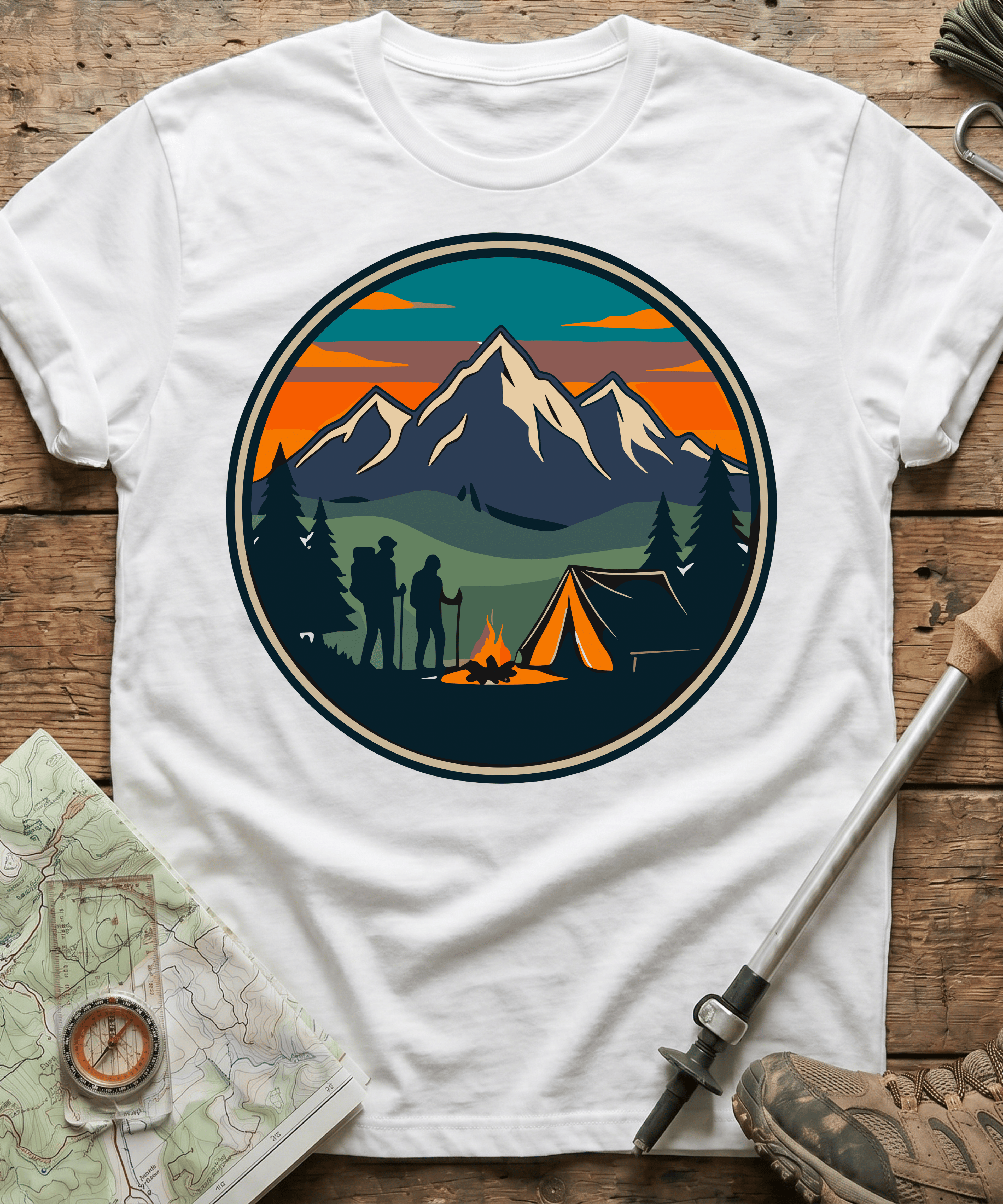 Mountain Campfire Adventure T-Shirt