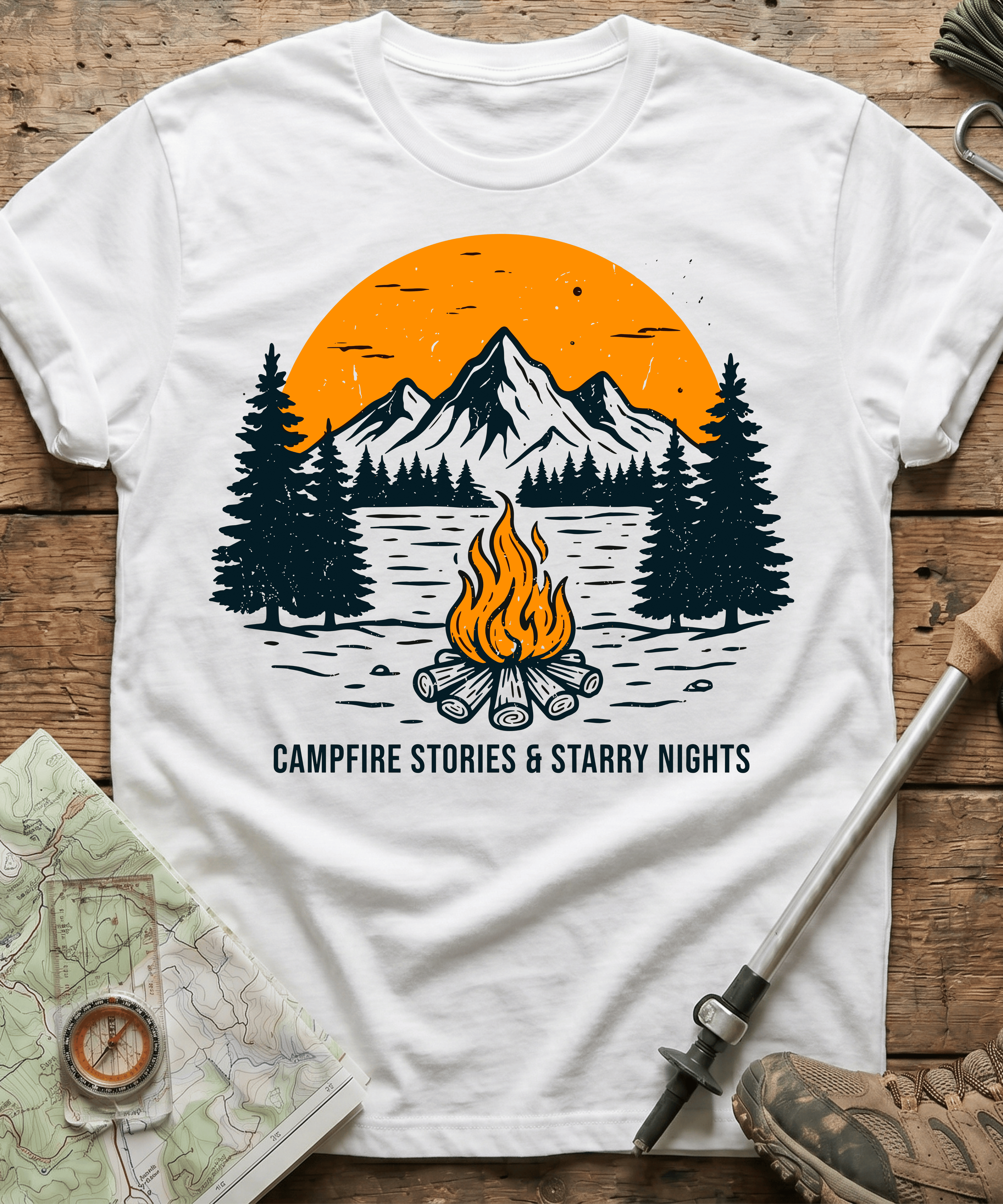 Camfire Stories And Starry Nights T-shirt