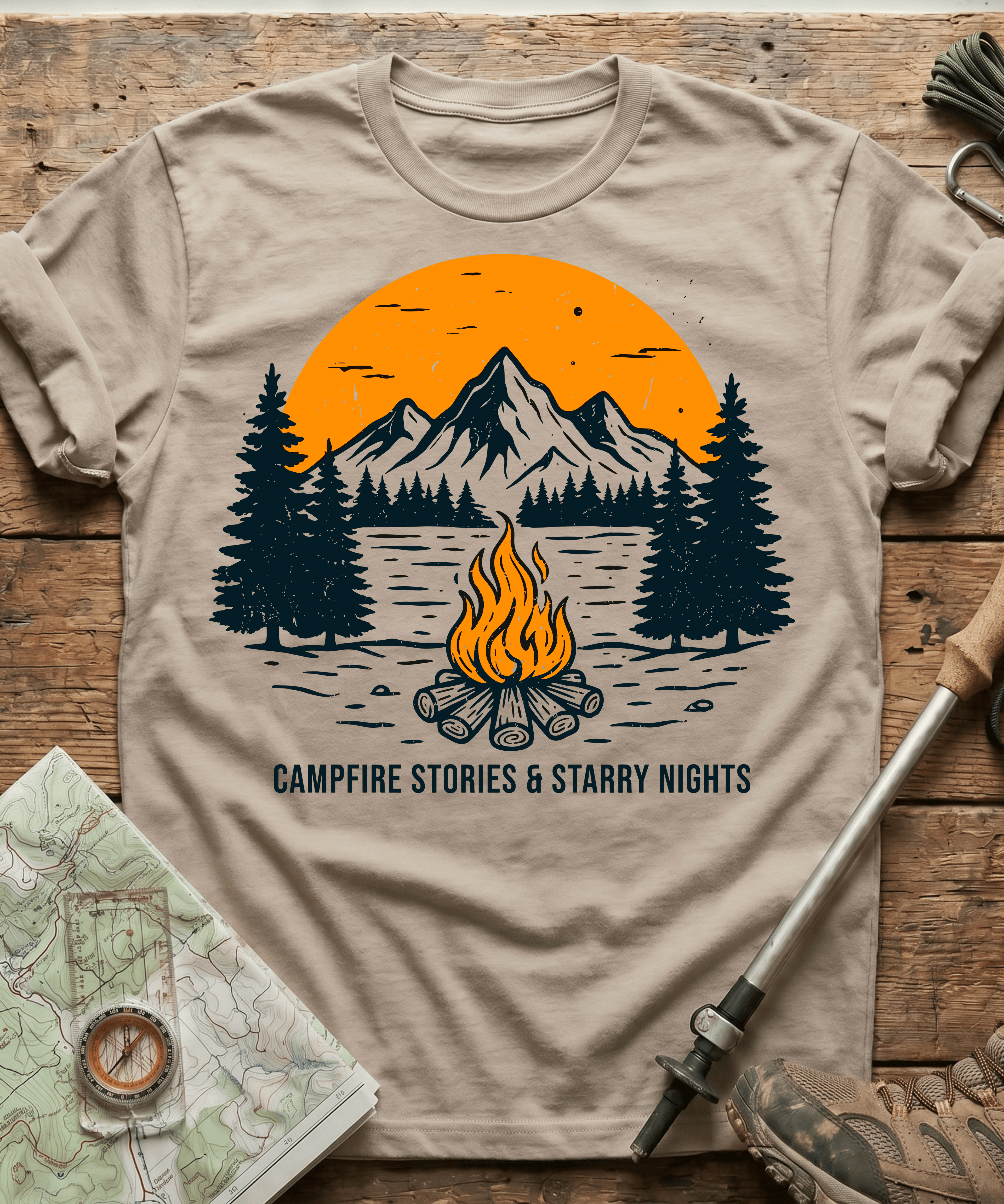 Camfire Stories And Starry Nights T-shirt
