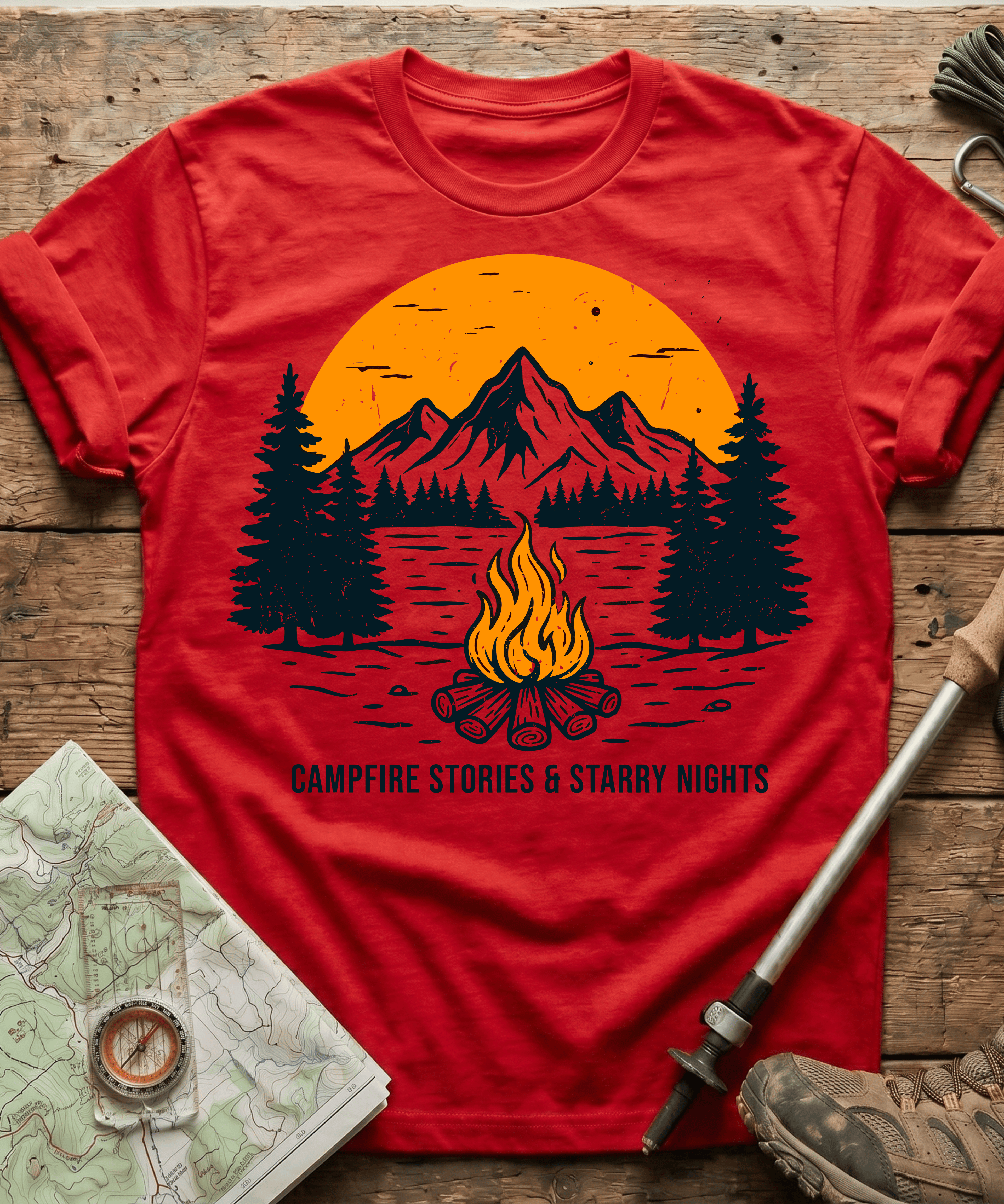 Camfire Stories And Starry Nights T-shirt