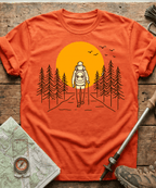 Solo Hiker Mountain Sunset T-Shirt
