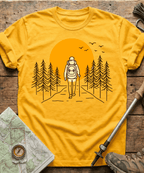 Solo Hiker Mountain Sunset T-Shirt