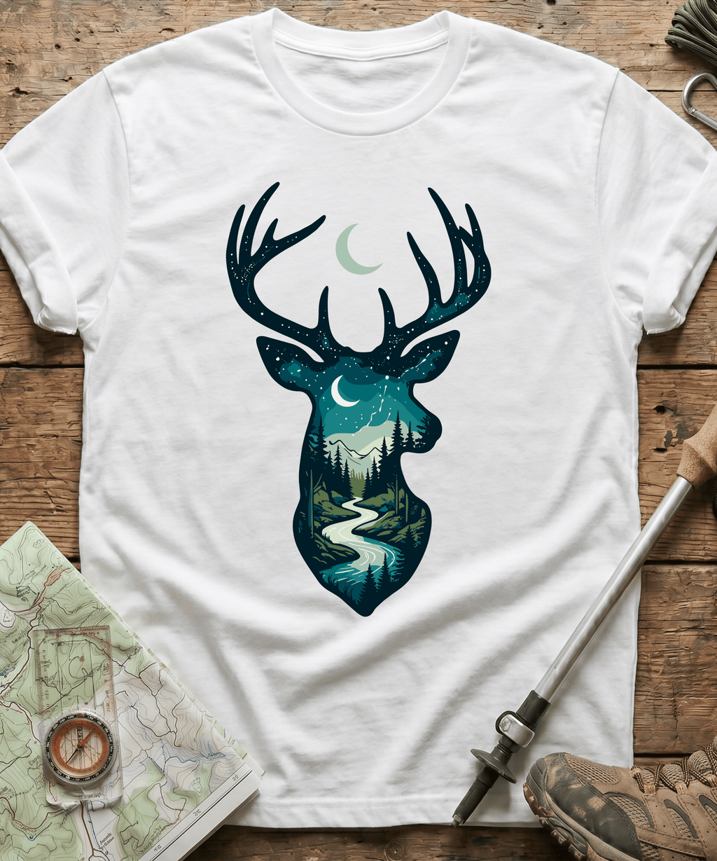 Moonlight River Stag Silhouette T-Shirt