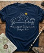 Find Your Peak Mountain Coffee T-Shirt