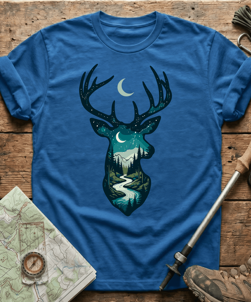 Moonlight River Stag Silhouette T-Shirt