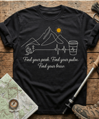 Find Your Peak Mountain Coffee T-Shirt