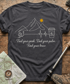 Find Your Peak Mountain Coffee T-Shirt