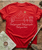 Find Your Peak Mountain Coffee T-Shirt
