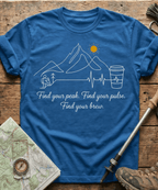 Find Your Peak Mountain Coffee T-Shirt