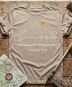 Find Your Peak Mountain Coffee T-Shirt