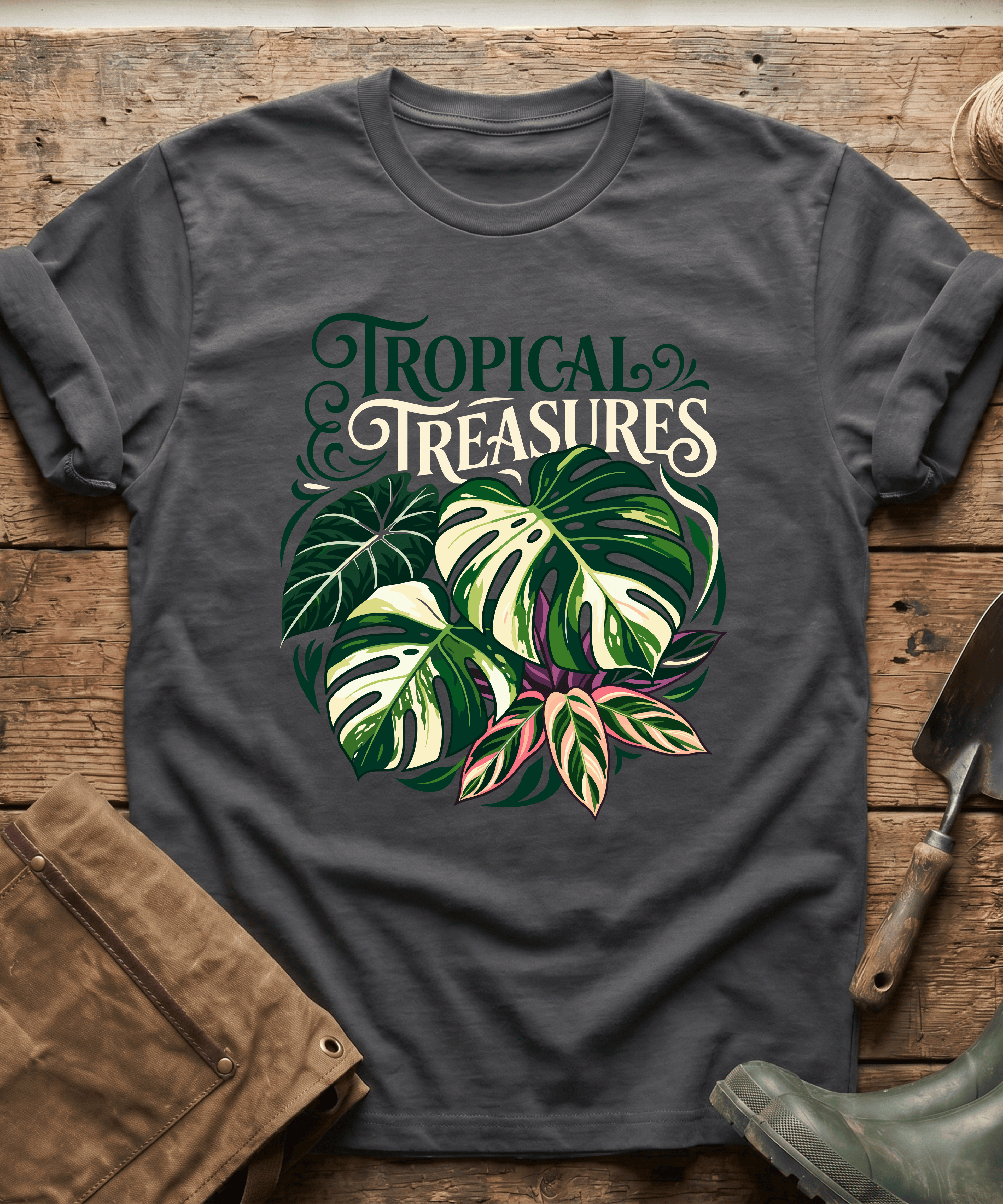 Tropical Treasures Botanical Monstera T-Shirt