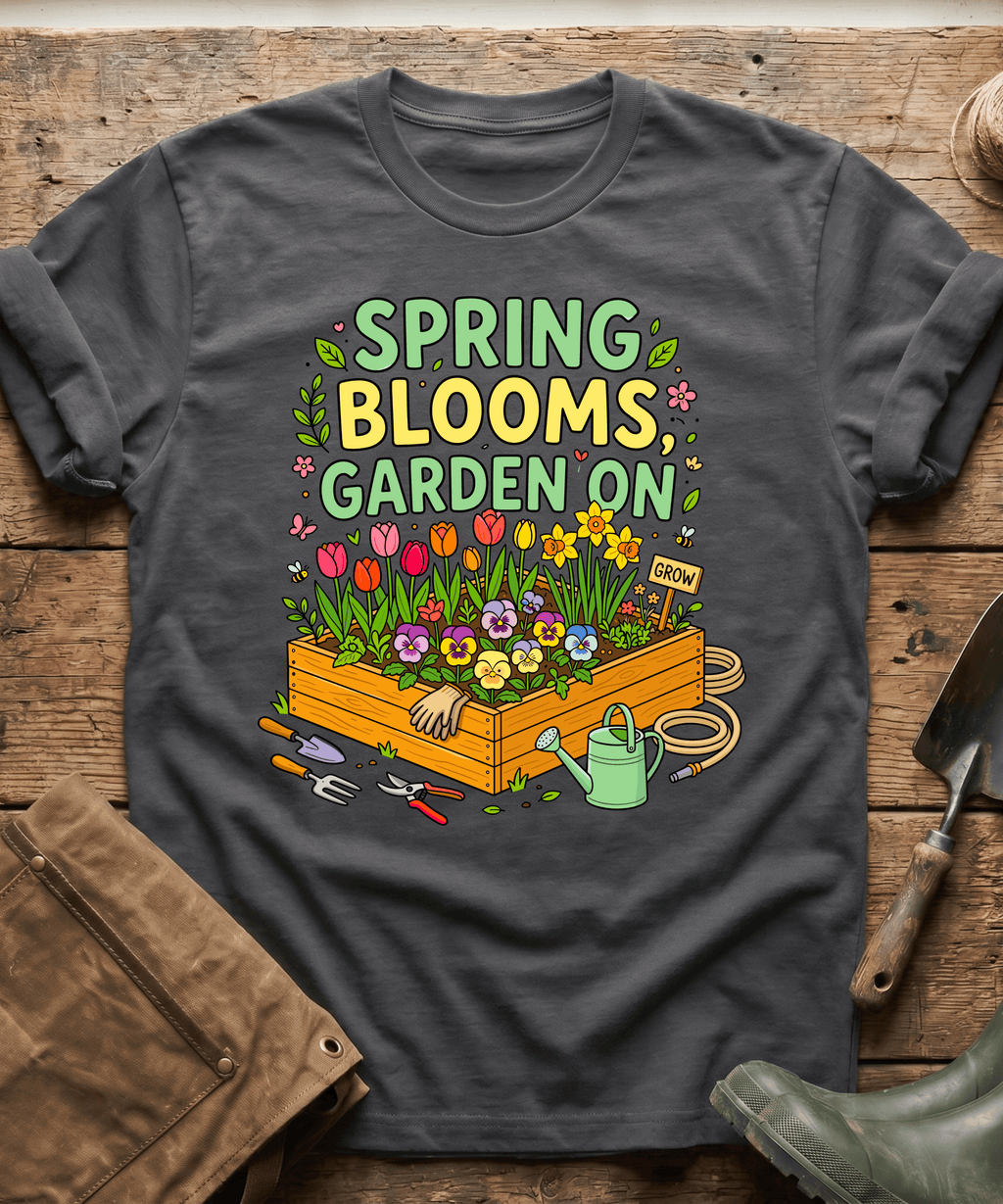 Spring Blooms Garden On T-Shirt