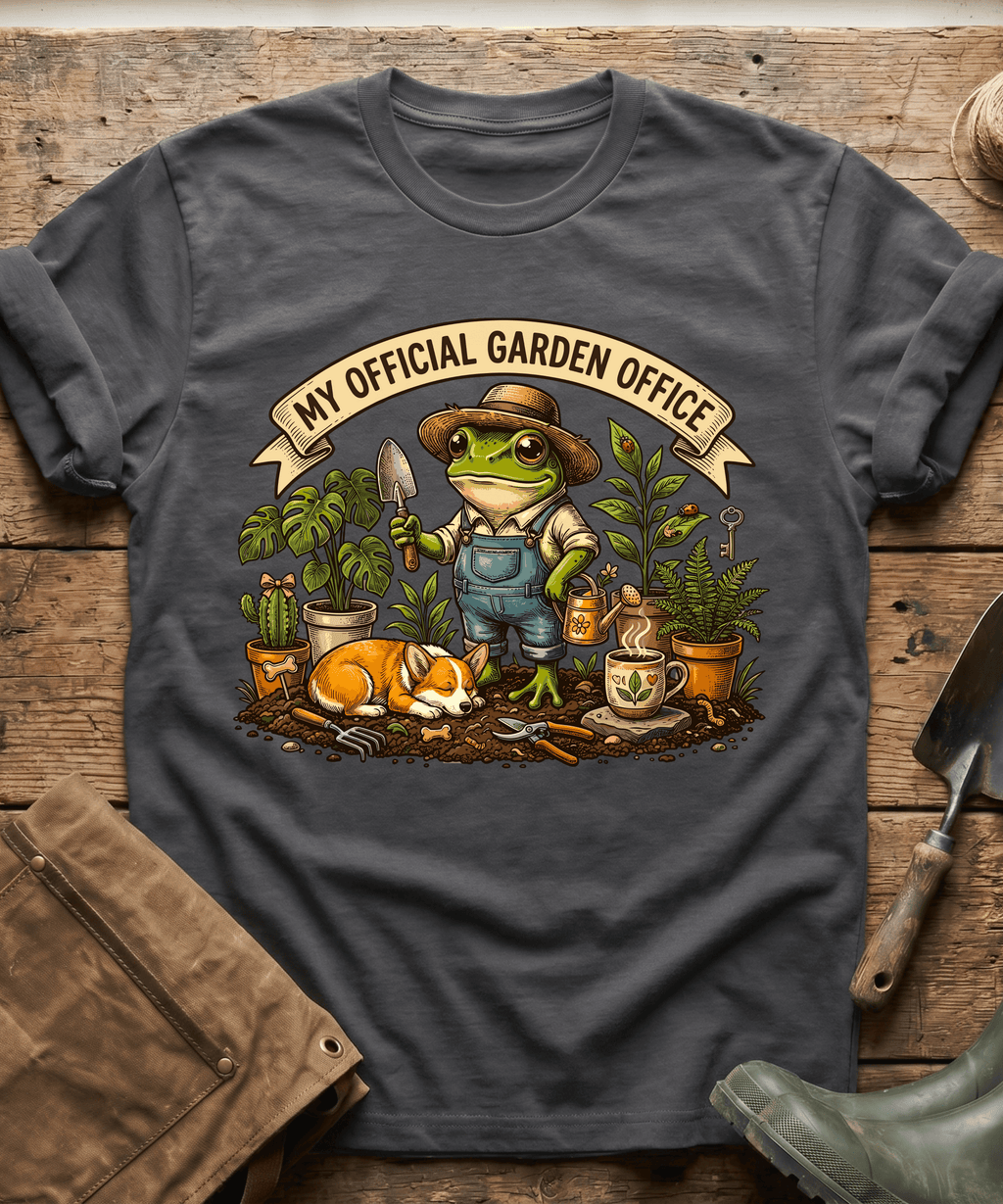 My Official Garden Office Frog Corgi T-Shirt