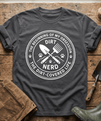 The Dirt Covered Life Gardening Emblem T-Shirt