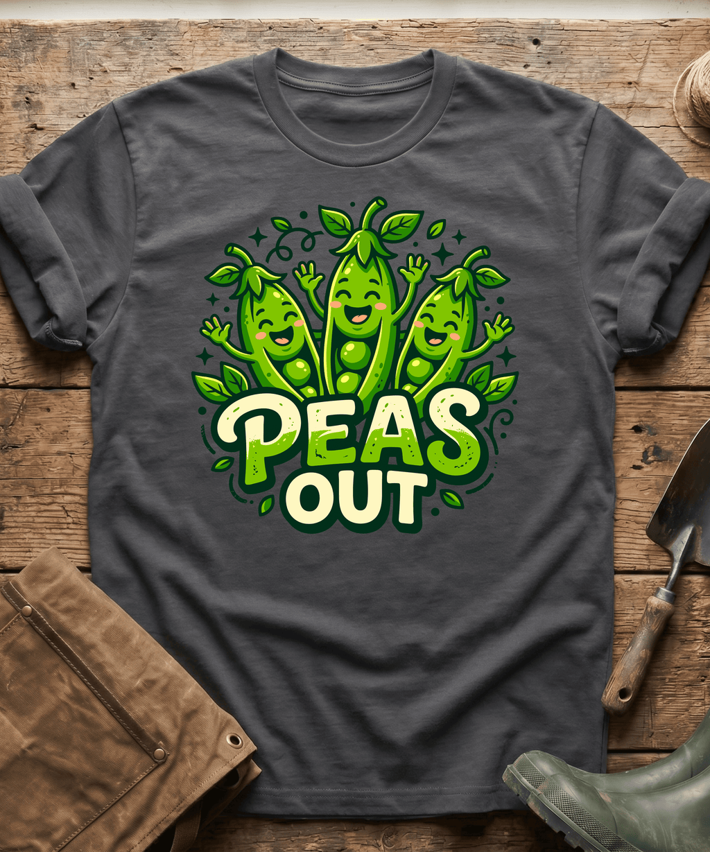 Cute Peas Out Funny Gardening T-Shirt