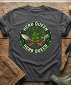 Retro Herb Queen Gardening T-Shirt