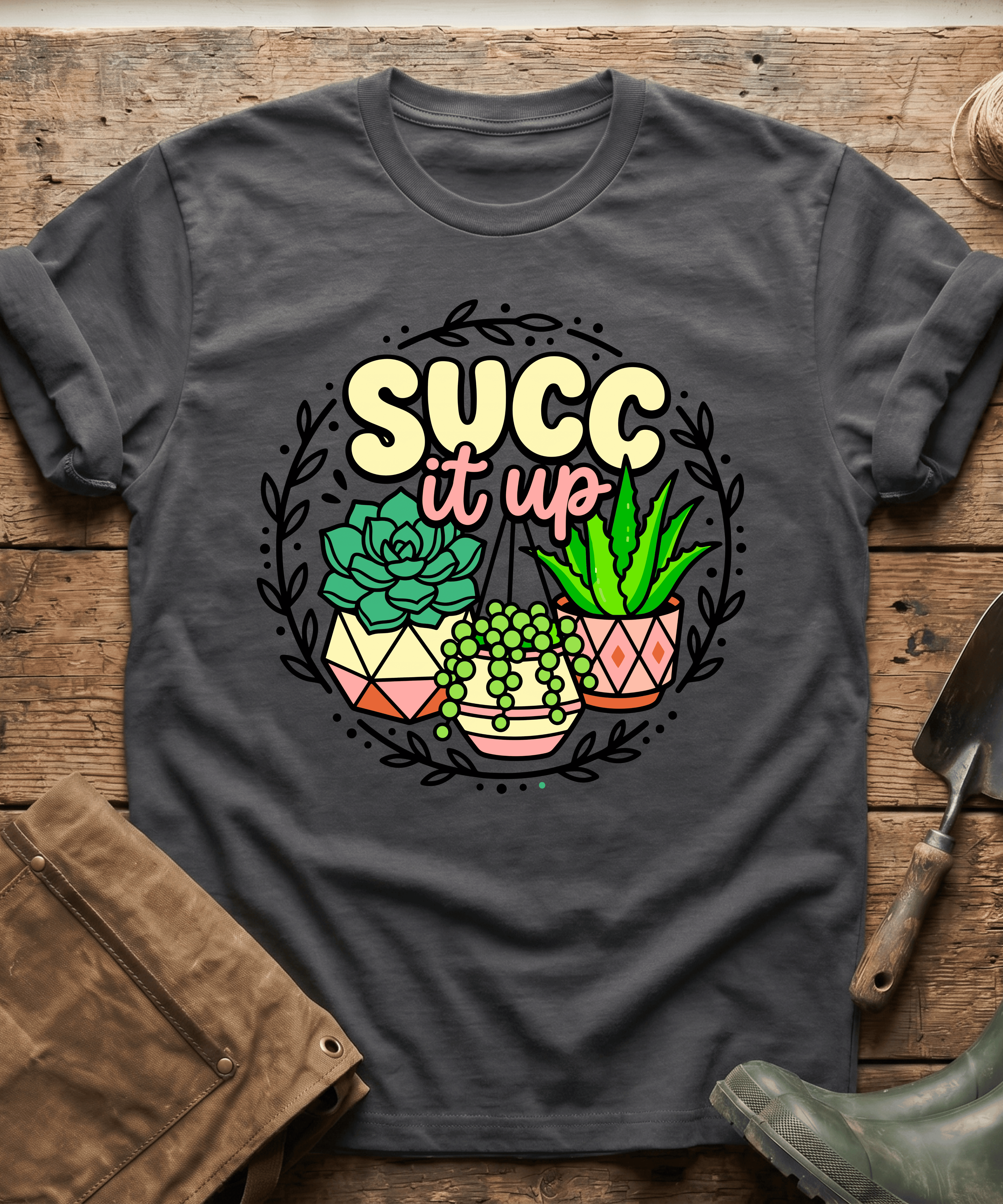 Funny Succ It Up Succulents T-Shirt
