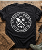 The Dirt Covered Life Gardening Emblem T-Shirt