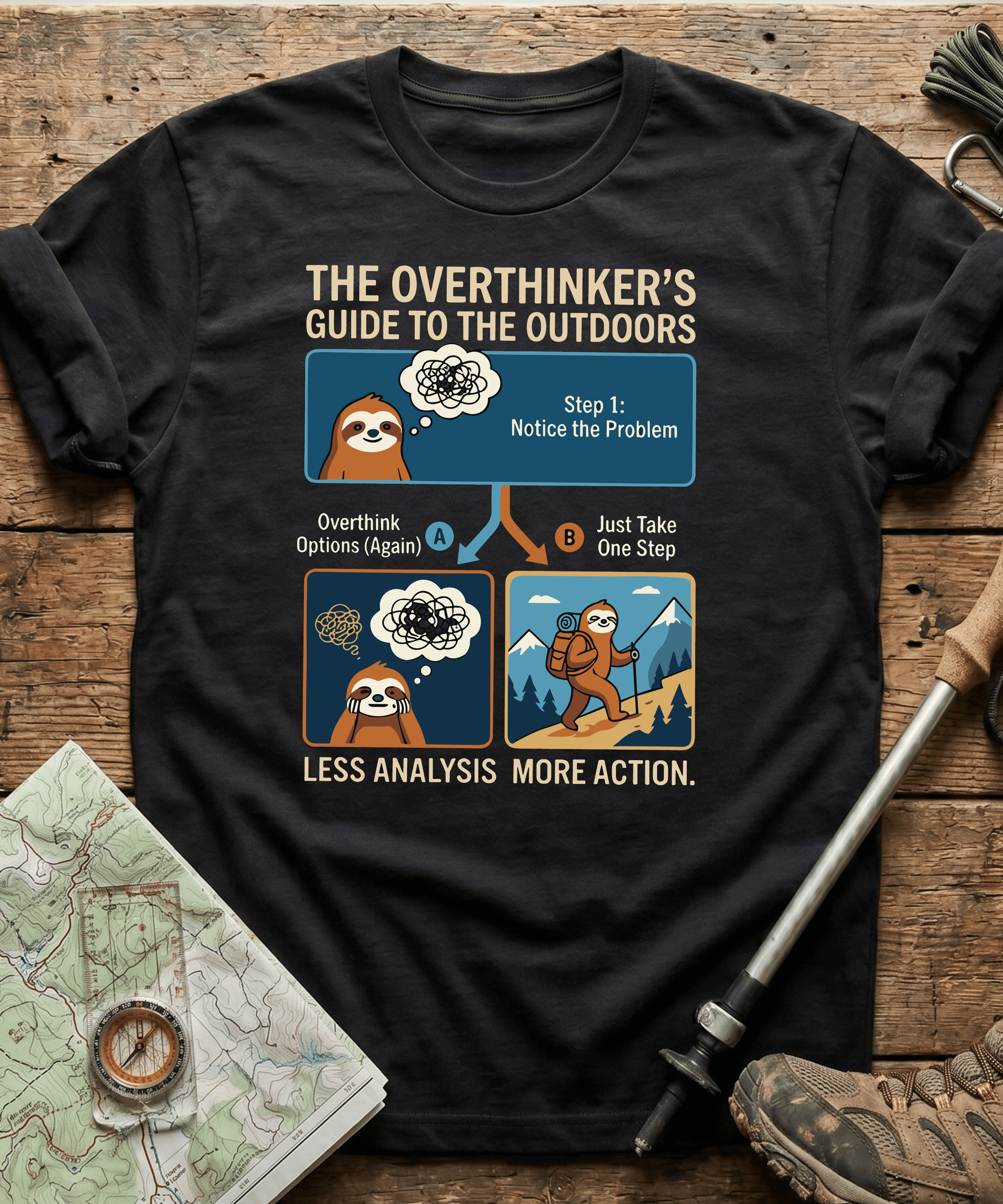 The Overthinker's Guide To The Outdoors T-shirt