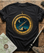 Starry Night Mountain Compass T-Shirt