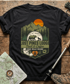 Lost Pines Lodge Trail And Coffee T-shirt