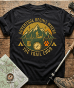Adventure Begins Where The Trail Ends T-shirt