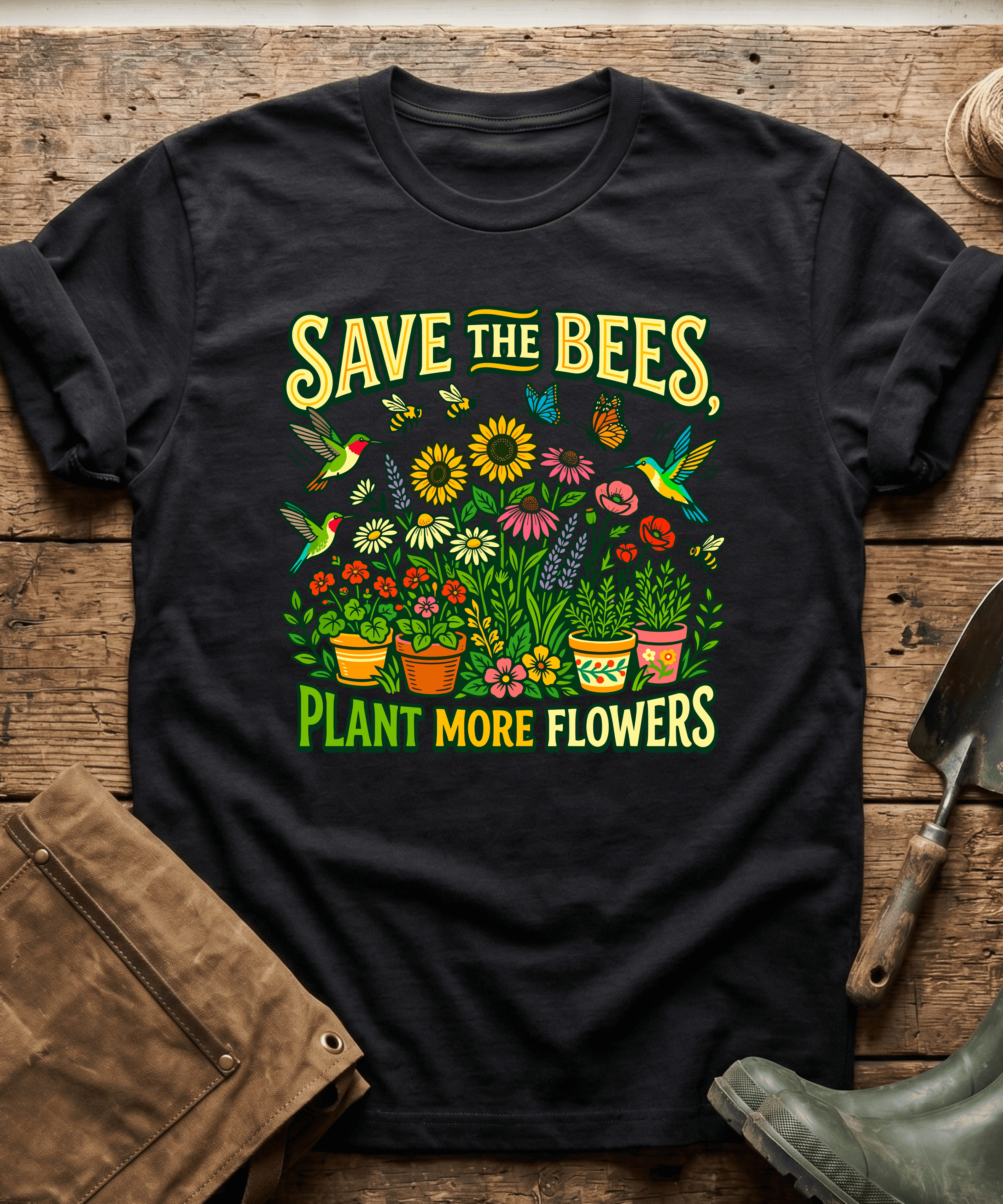 Save The Bees Plant More Flowers T-Shirt