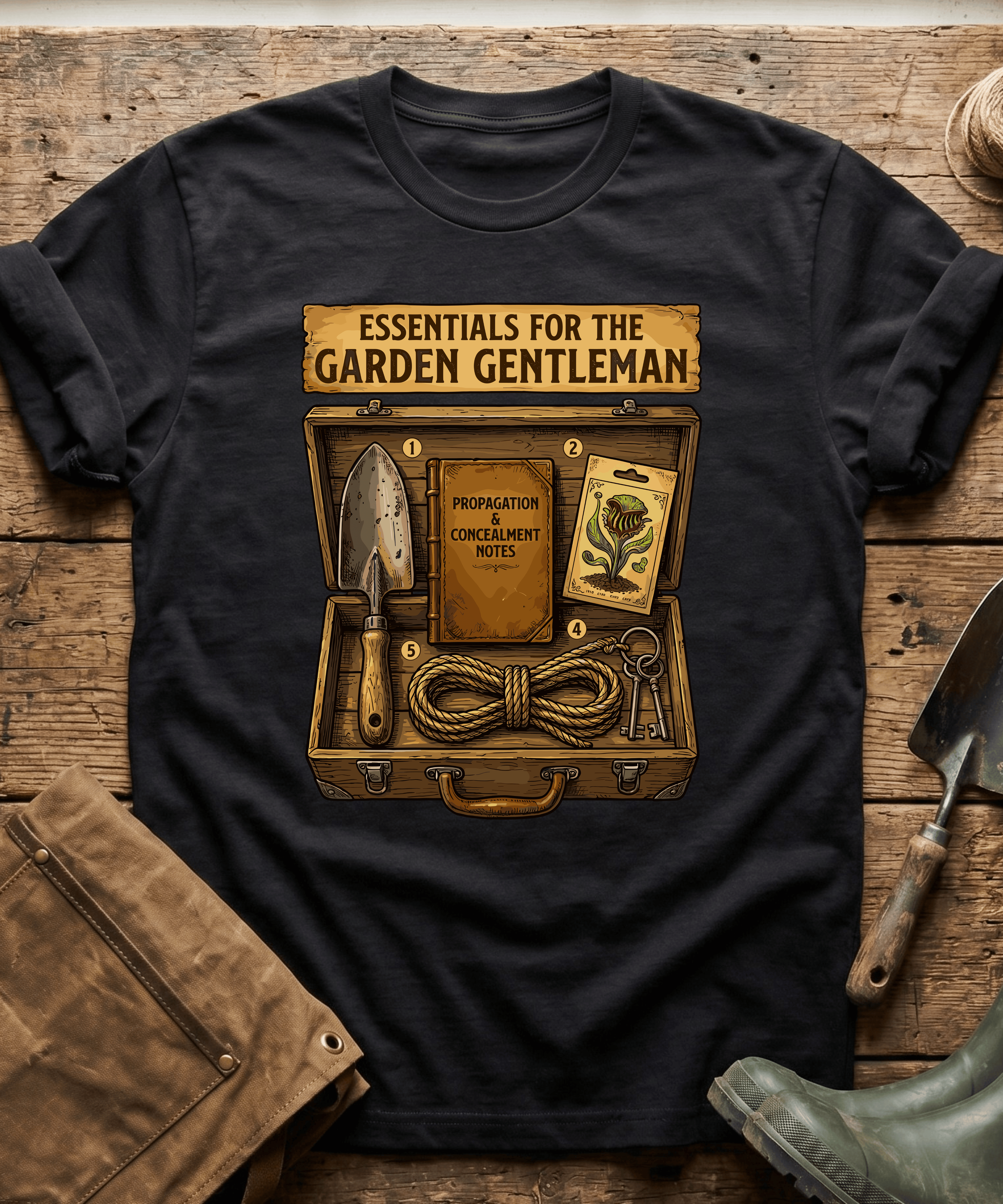 Essentials For The Garden Gentleman T-Shirt