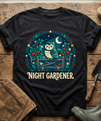 Cute Night Gardener Owl Tomato Patch T-Shirt