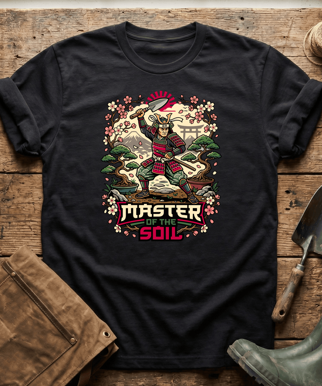 Master Of The Soil Samurai Gardening T-Shirt