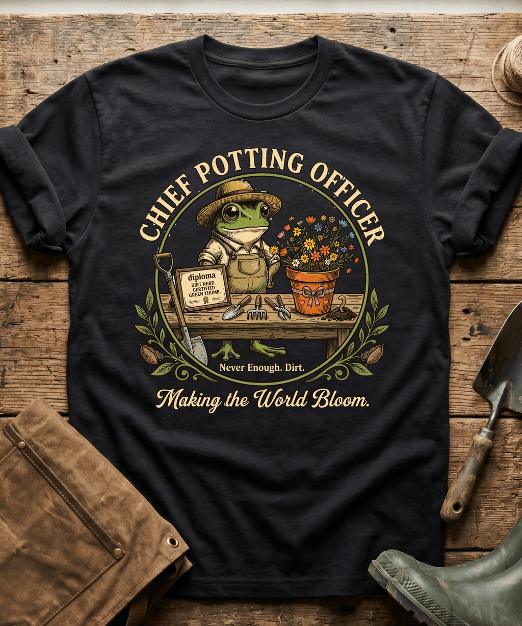 Chief Potting Officer Frog T-Shirt