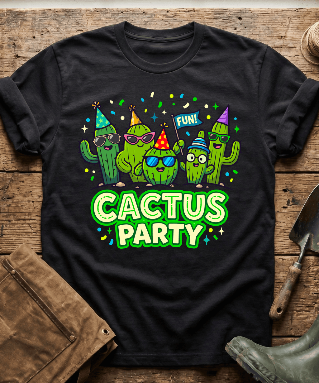 Funny Cactus Party Gardening T-Shirt