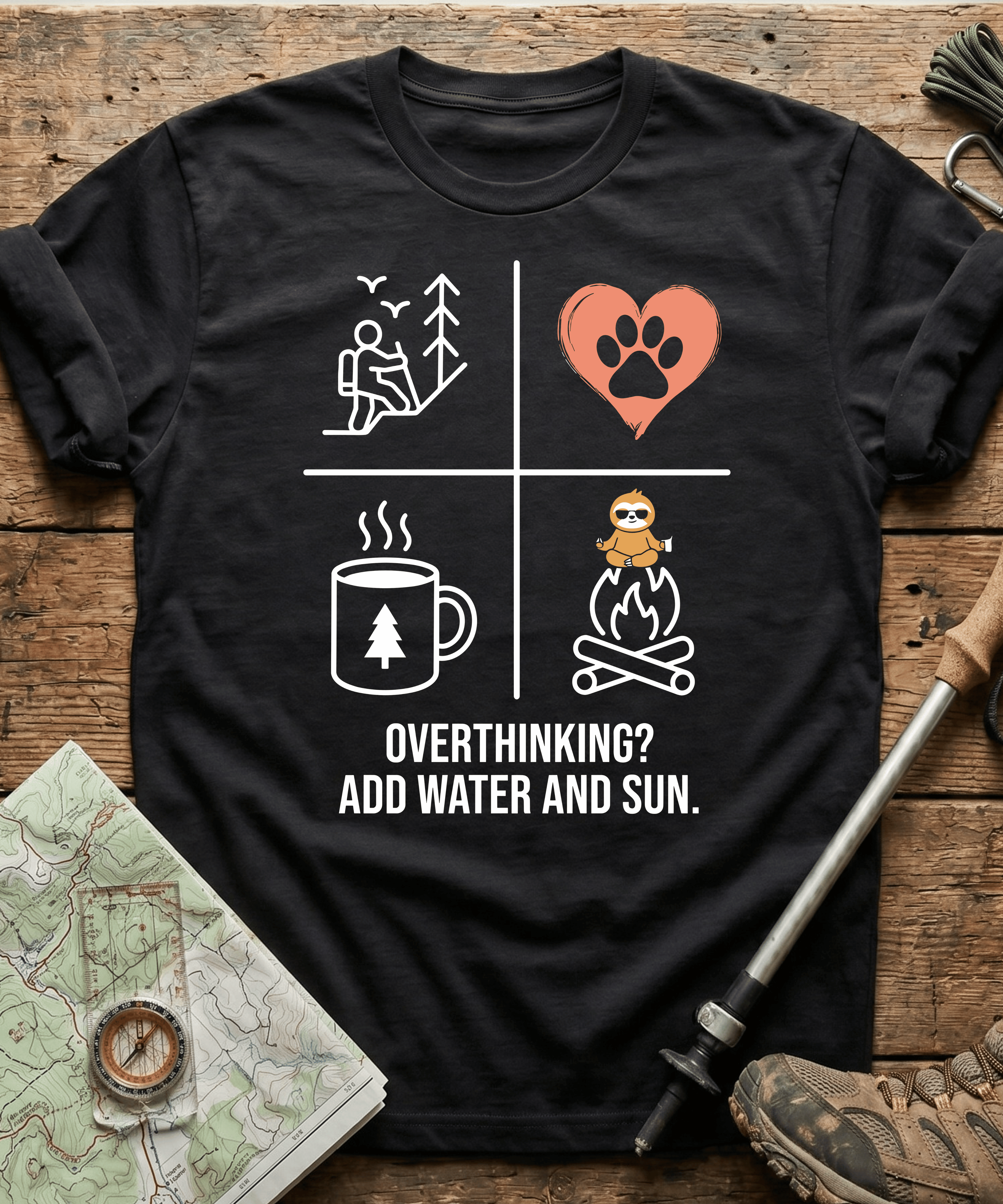 Overthinking? Add Water And Sun T-shirt
