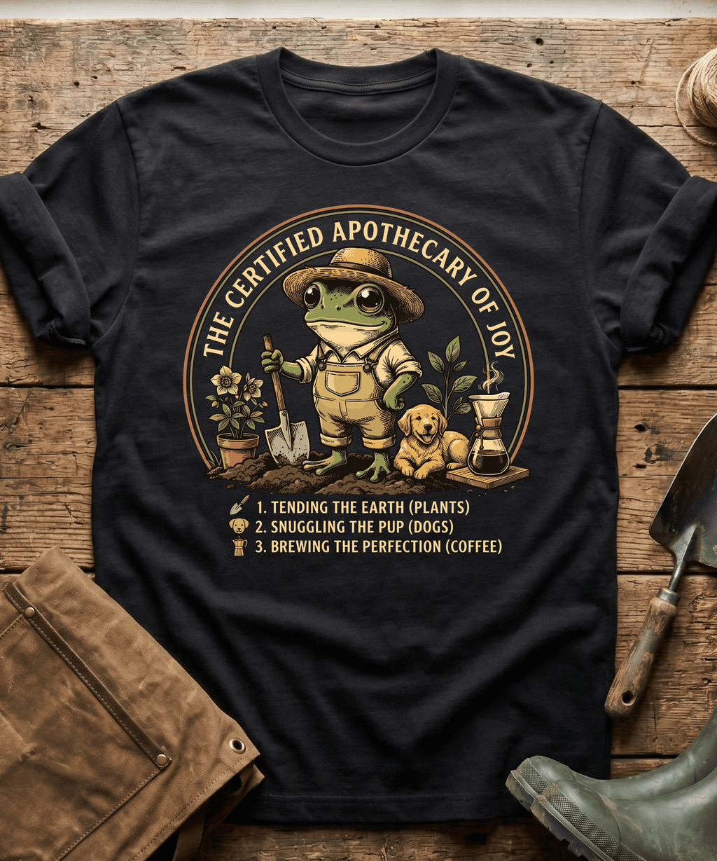 Certified Apothecary of Joy Frog T-Shirt