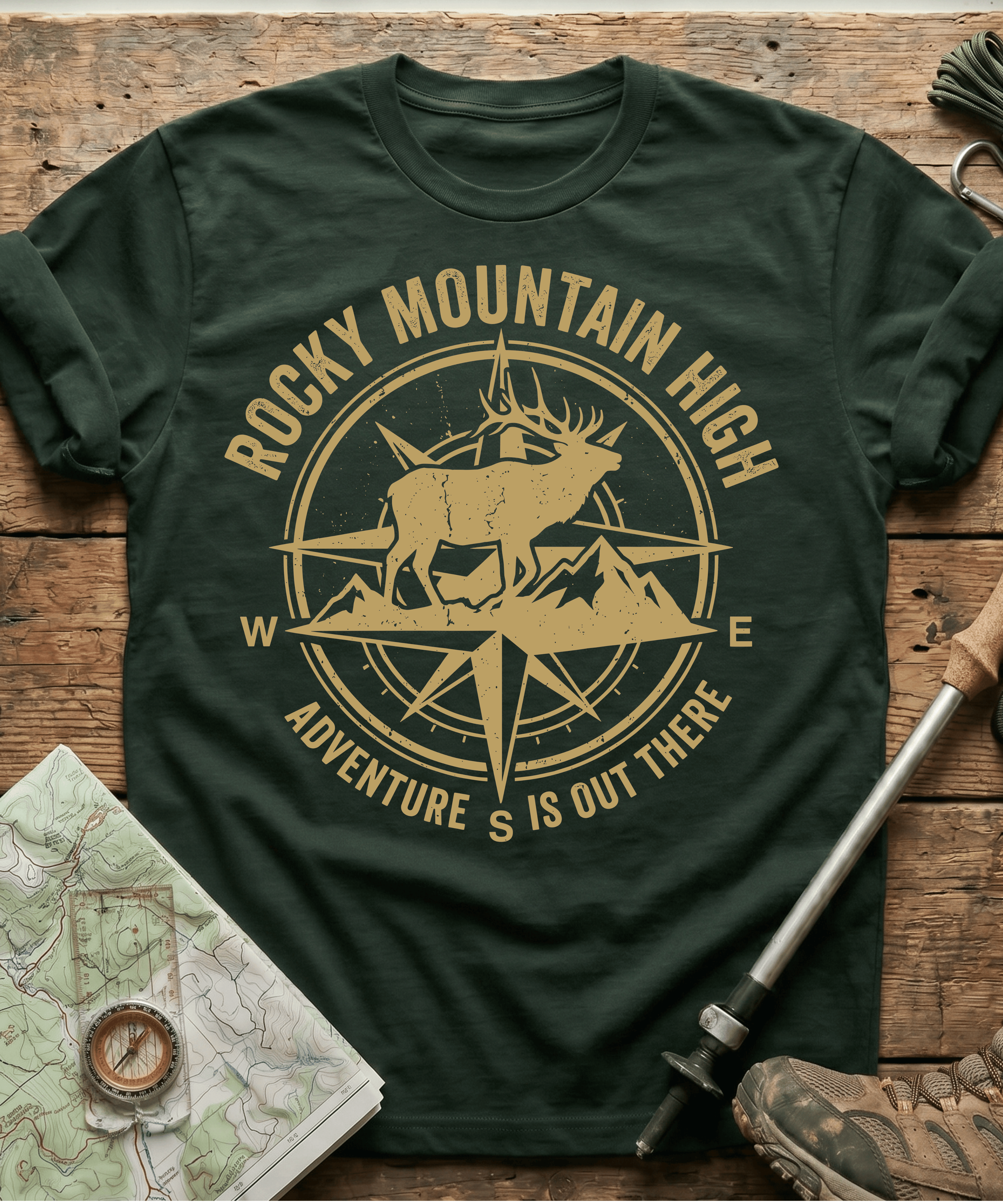 Rocky Mountain High Adventure Is Out There T-shirt