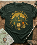 Adventure Begins Where The Trail Ends T-shirt