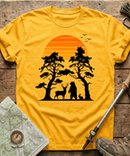 Retro Forest Sunset T-Shirt