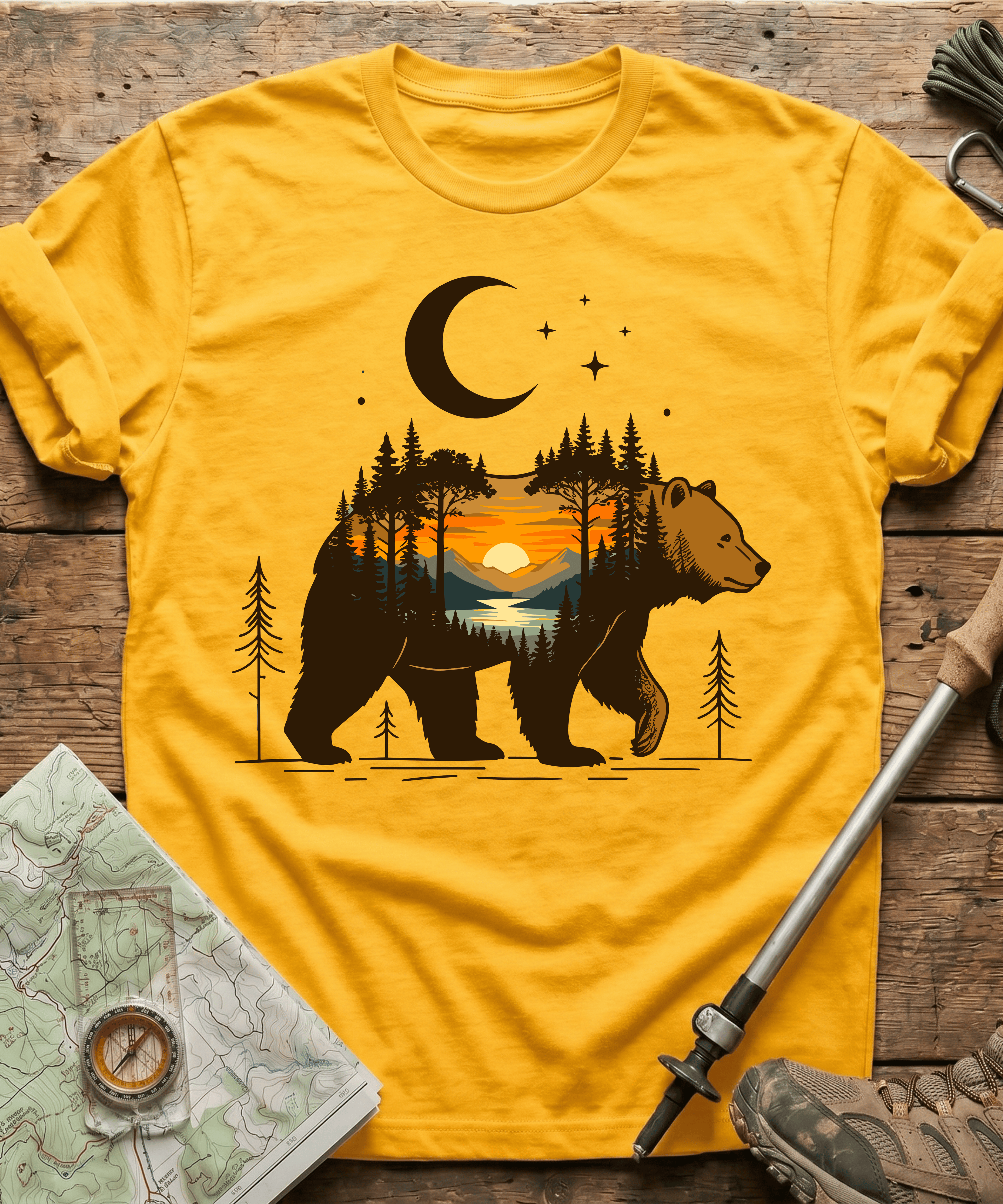 Wilderness Bear Sunset T-Shirt