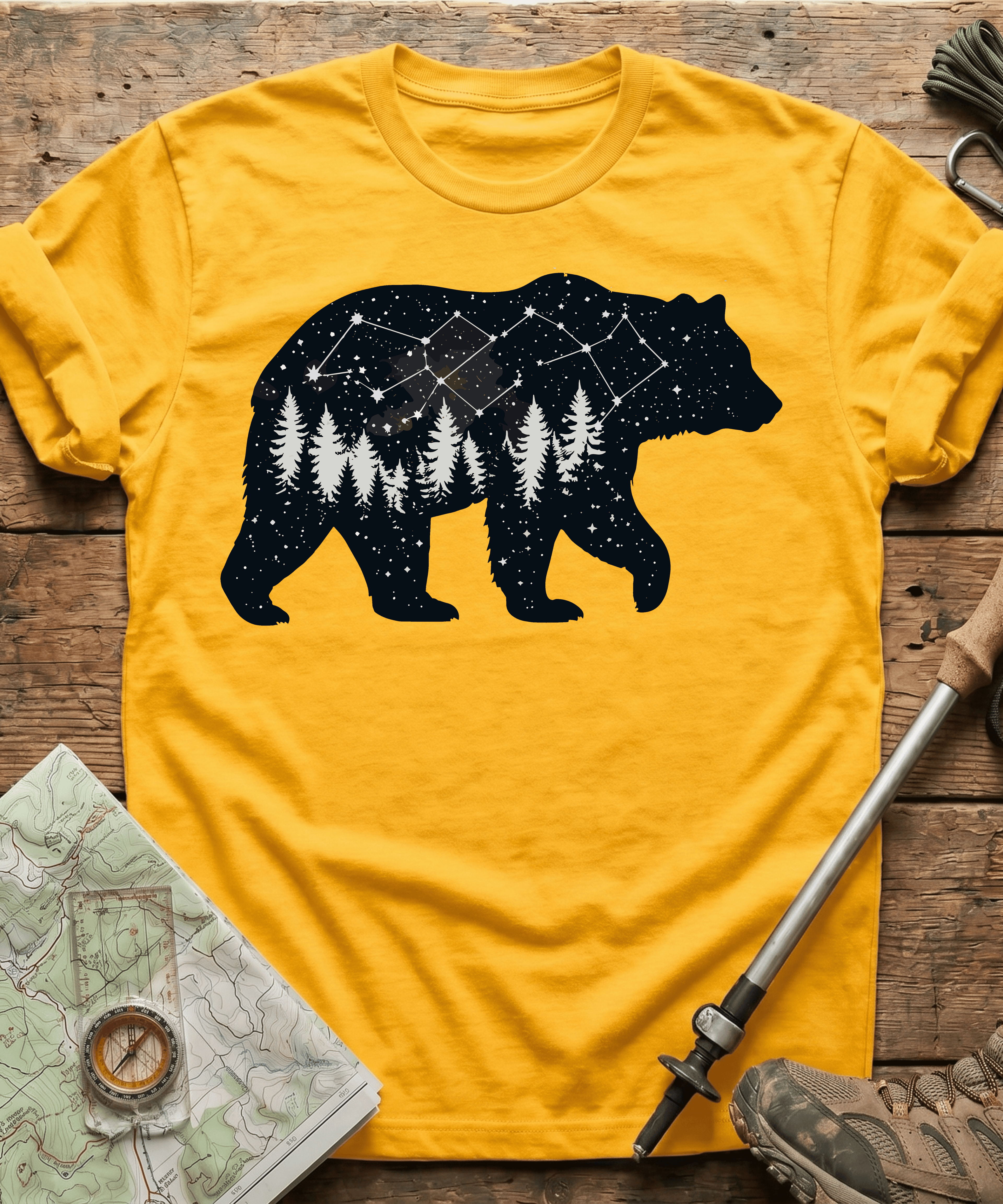 Starry Night Constellation Bear T-Shirt