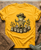 Cute Frog Gardener Sprout Markers T-Shirt