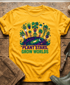 Plant Stars Grow Worlds Space Plants T-Shirt