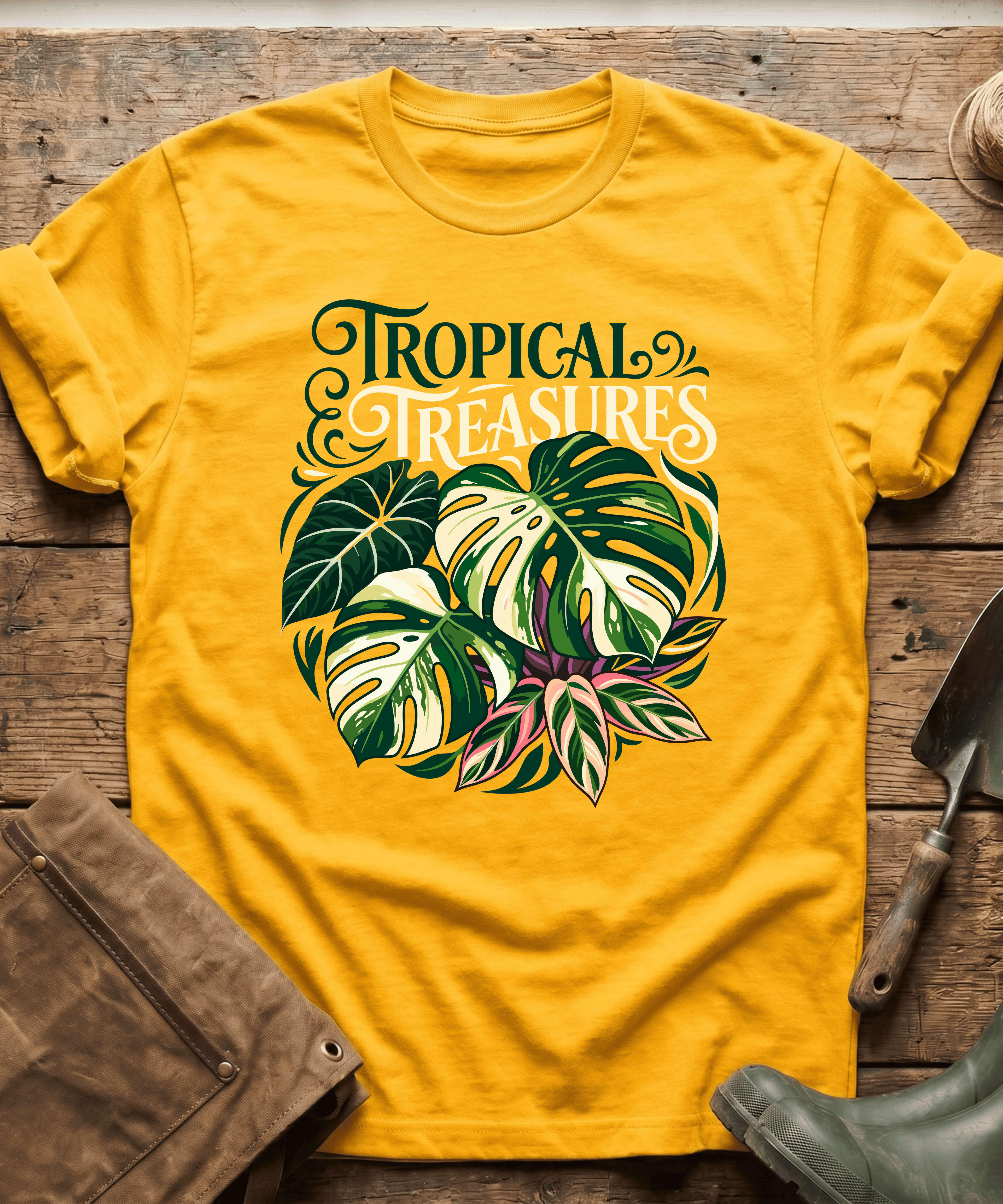 Tropical Treasures Botanical Monstera T-Shirt