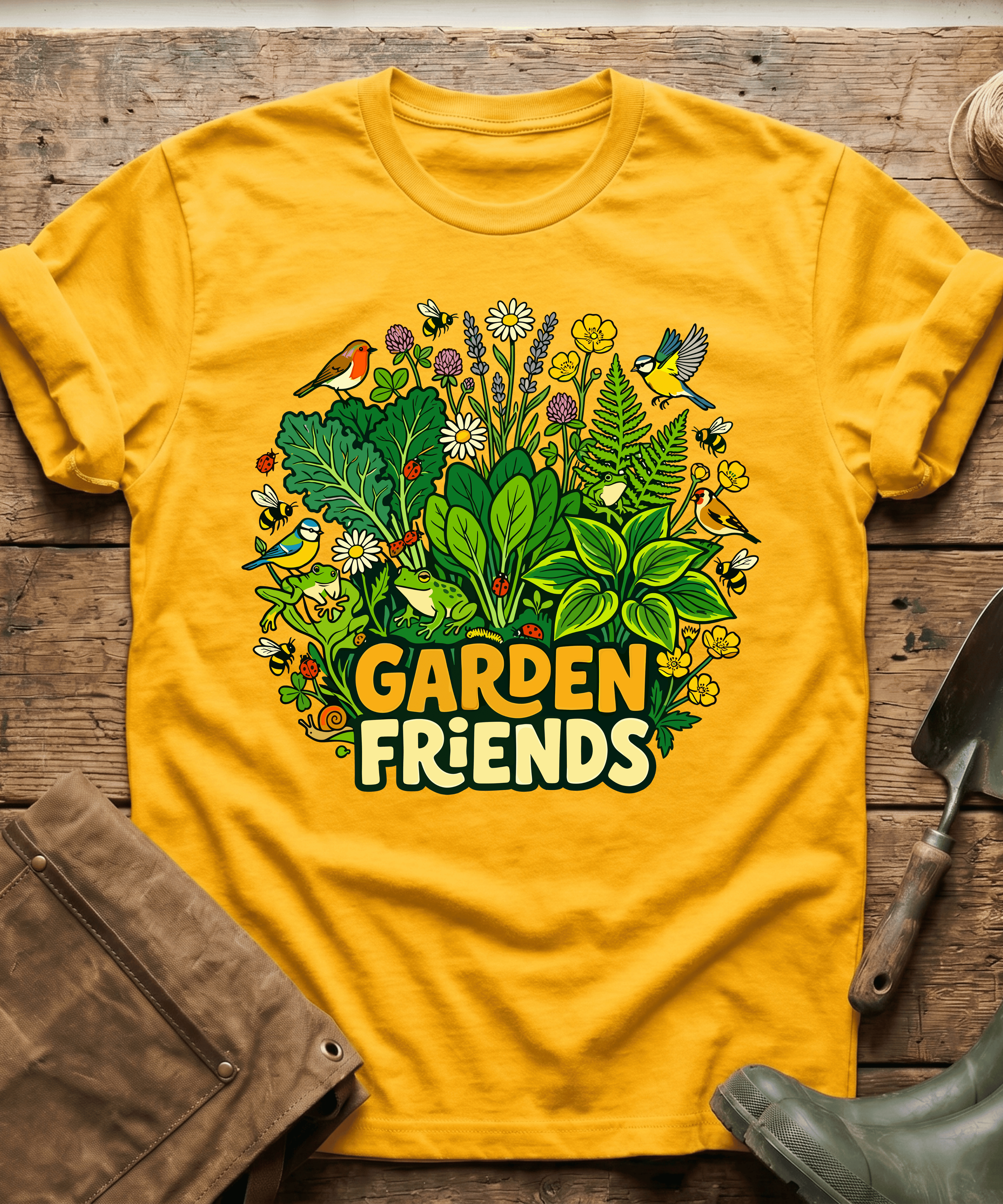 Cute Garden Friends Wildlife T-Shirt