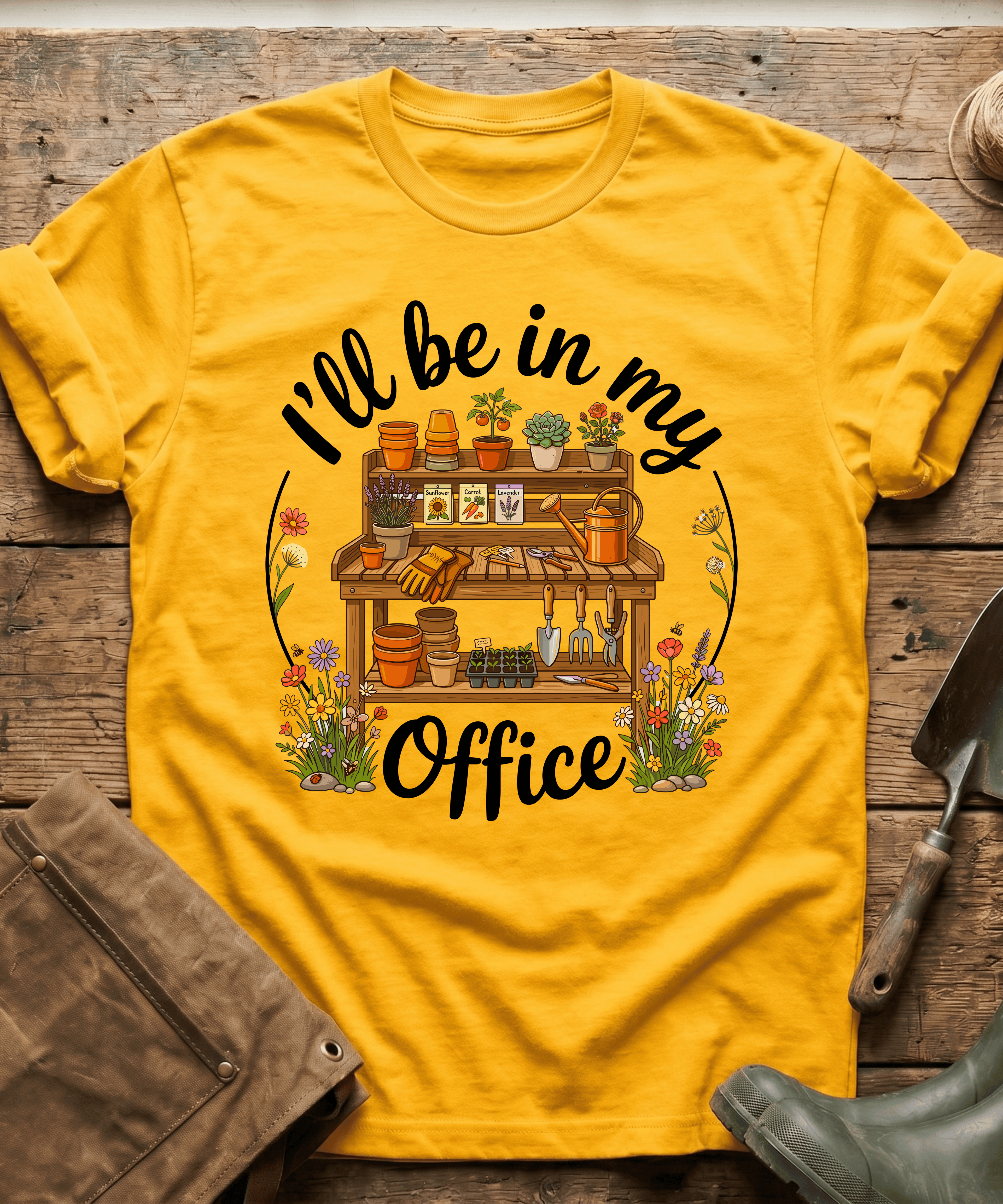Cozy Garden Potting Bench T-Shirt
