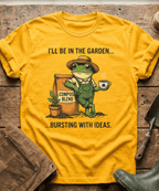 Bursting With Ideas Frog Gardener T-Shirt