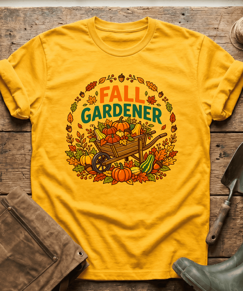 Vintage Fall Gardener Pumpkin T-Shirt