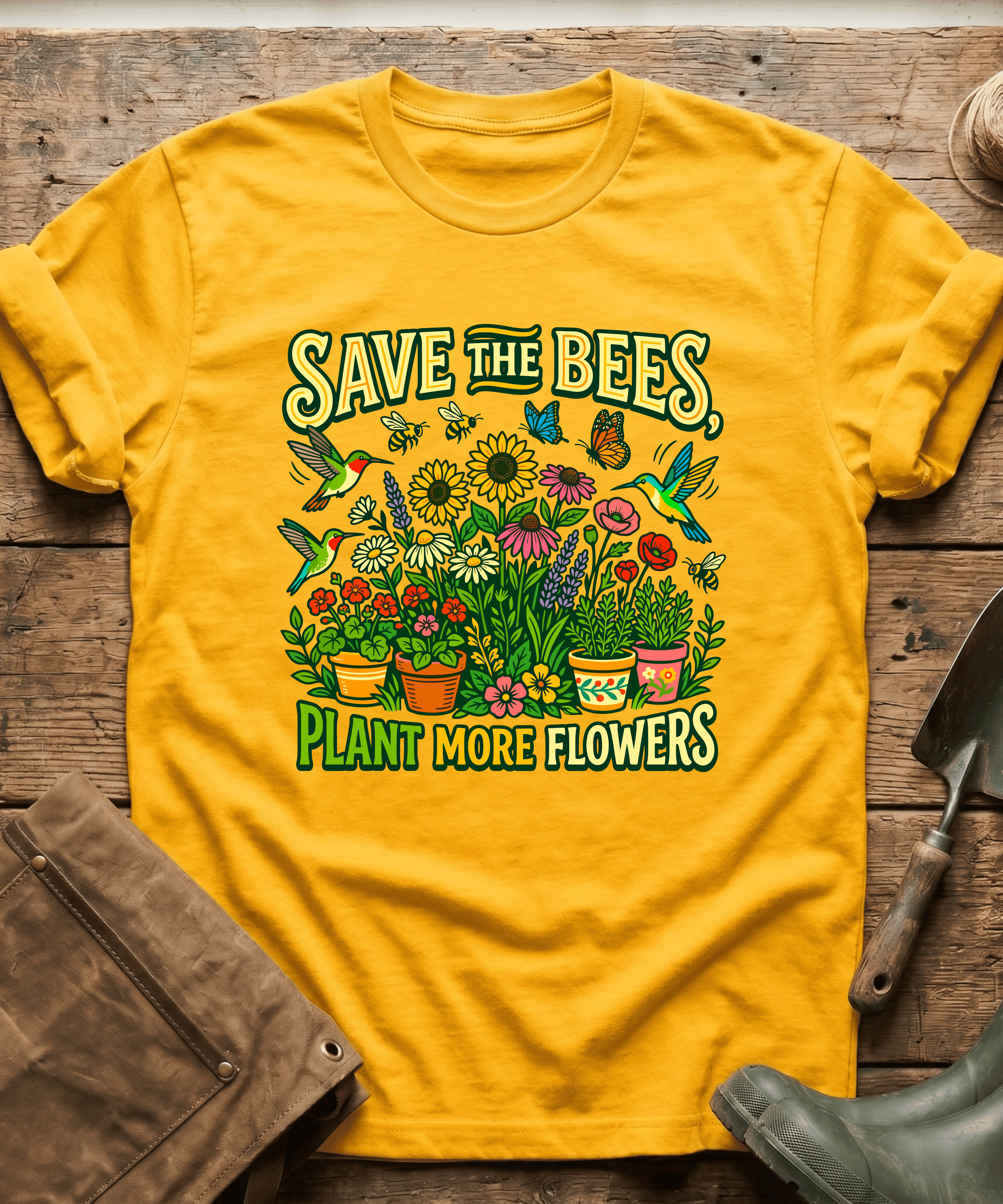 Save The Bees Plant More Flowers T-Shirt