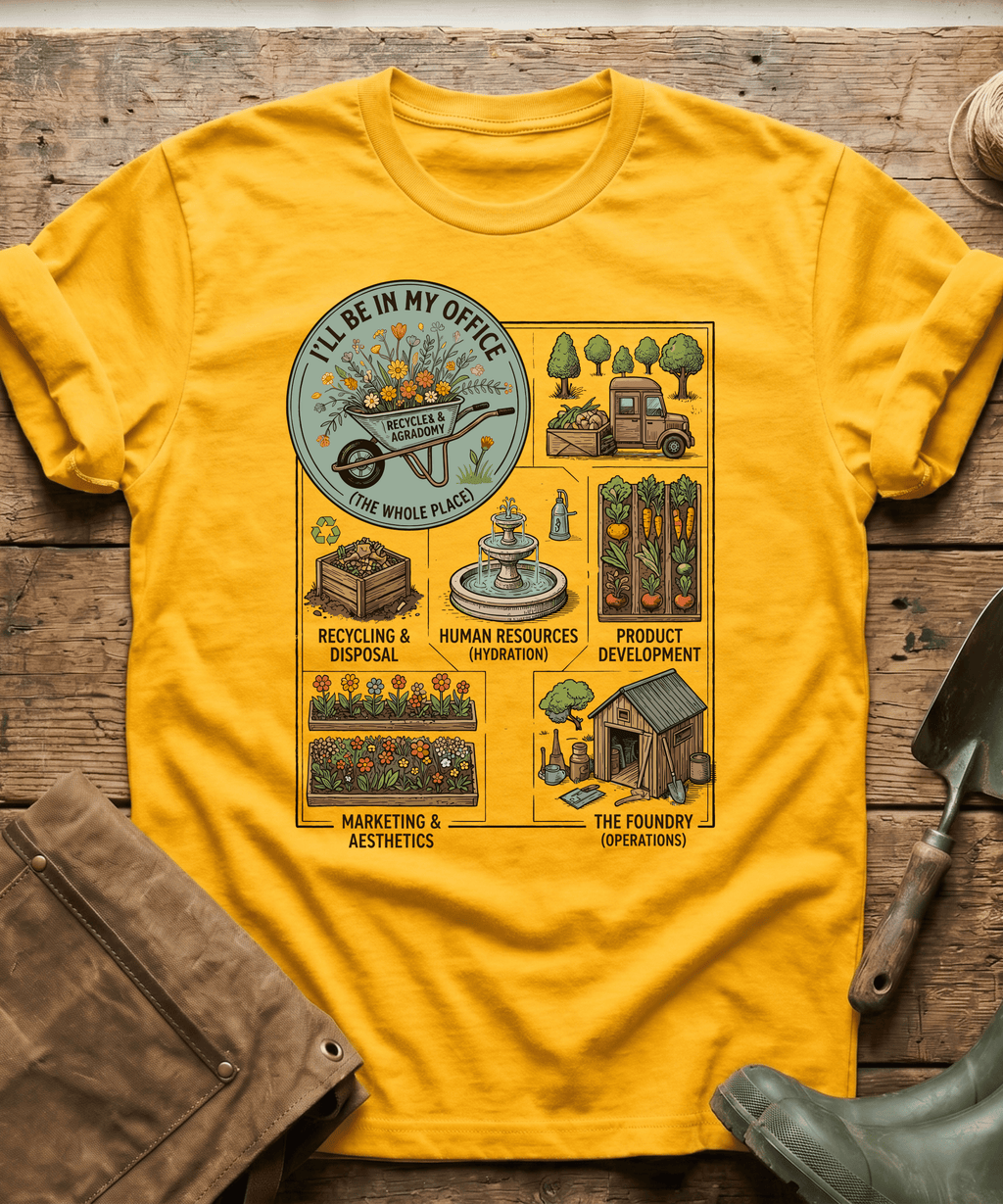 I'll Be In My Office Garden Infographic T-Shirt